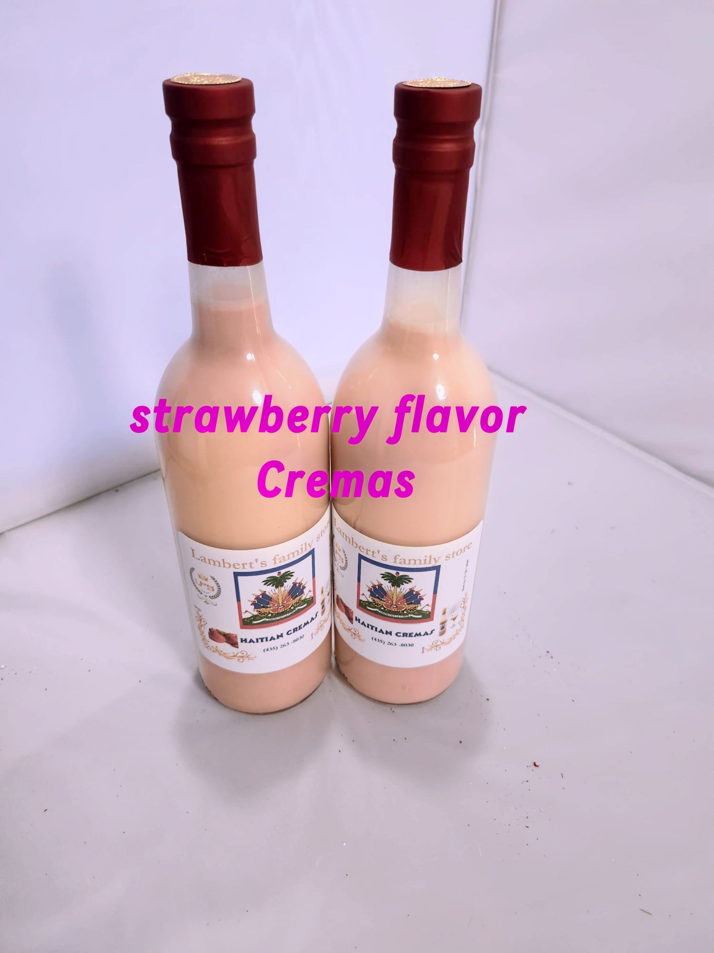 Haitian Cremas Strawberry Flavor/ Saveur de Fraise